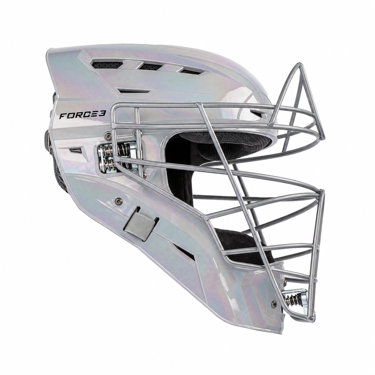 FORCE3 XS3® PRO Limited Edition Chrome Catchers Helmet | Meets NOCSAE