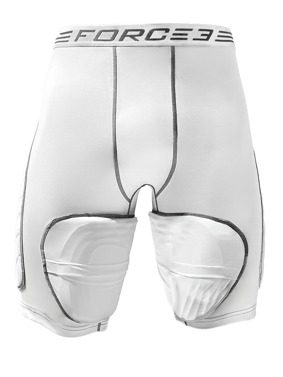 FORCE3 Men's Compression Sliding Shorts with Hero Tech Impact Protection