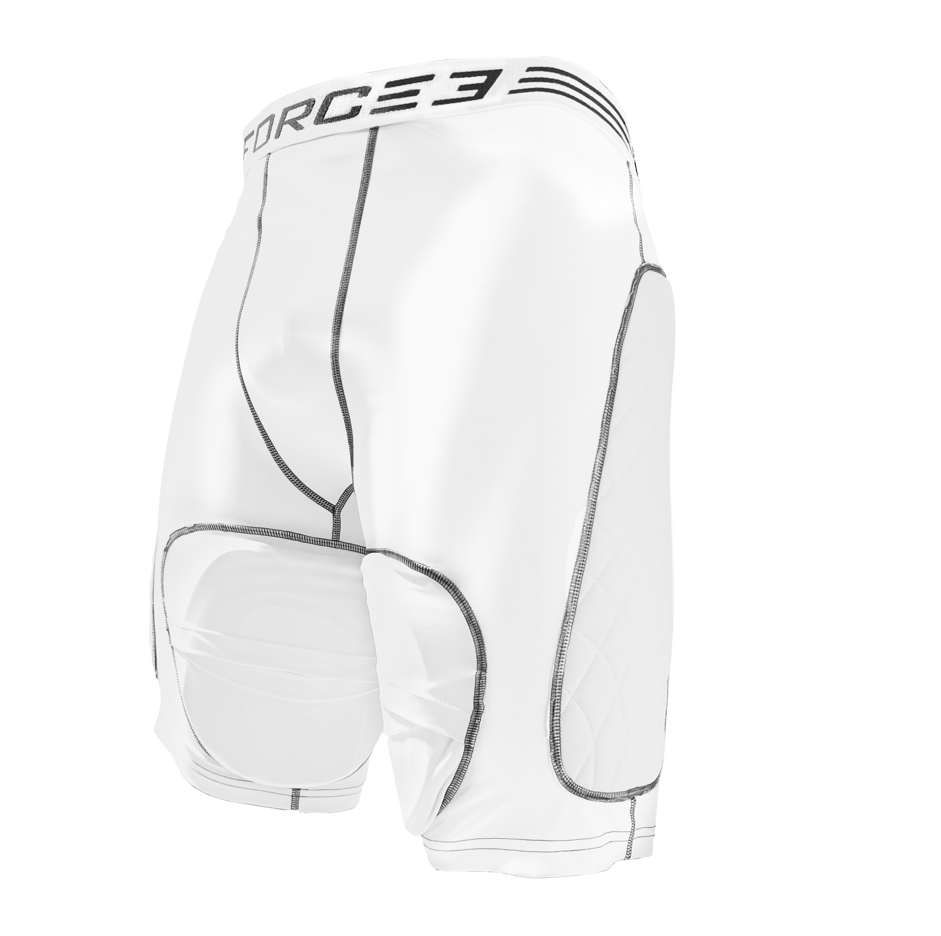 FORCE3 Men's Compression Sliding Shorts with Hero Tech Impact Protection