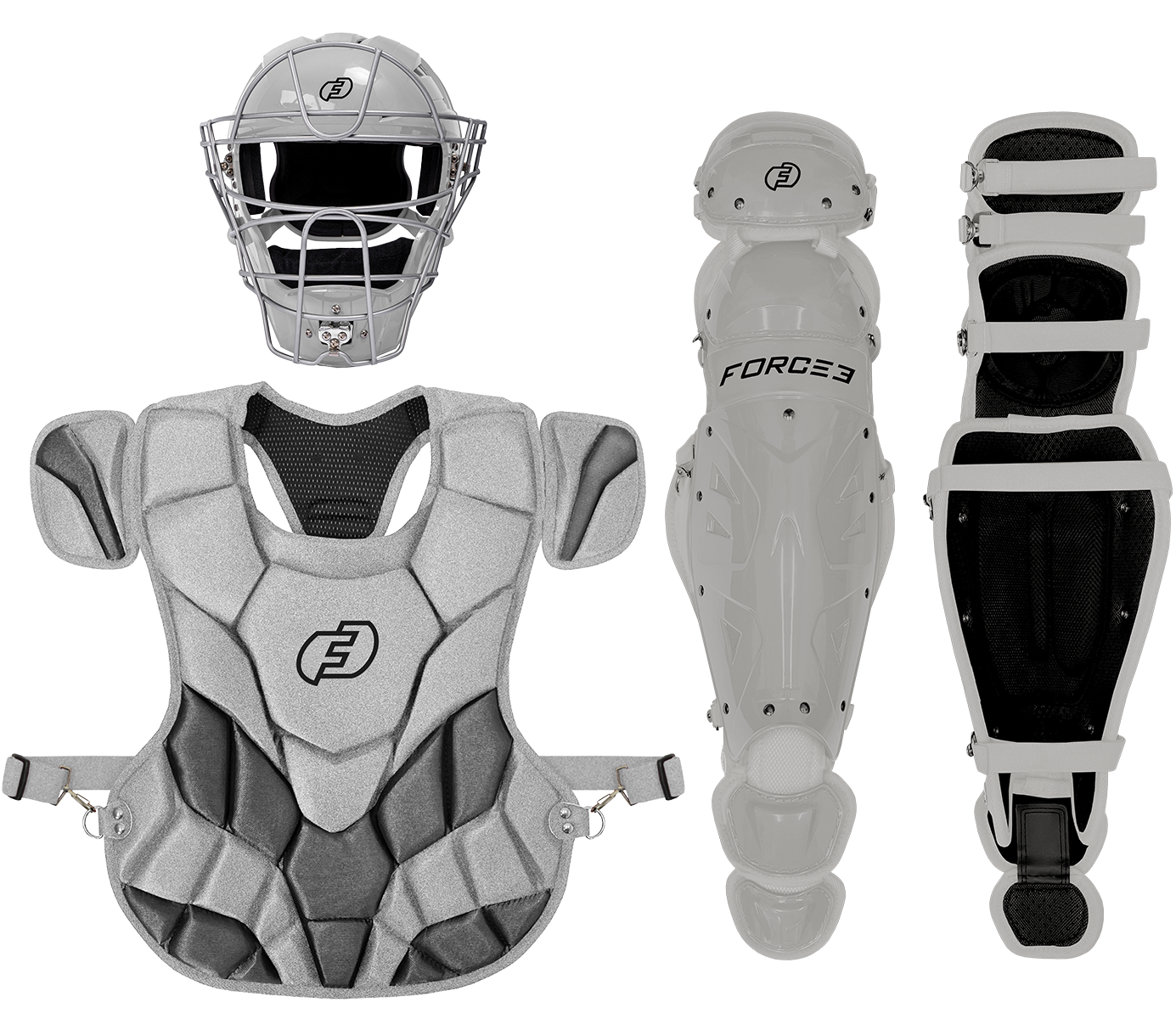 FORCE3 Defender Helmet Catcher's Set | Intermediate (ages 12-16) | Meets NOCSAE