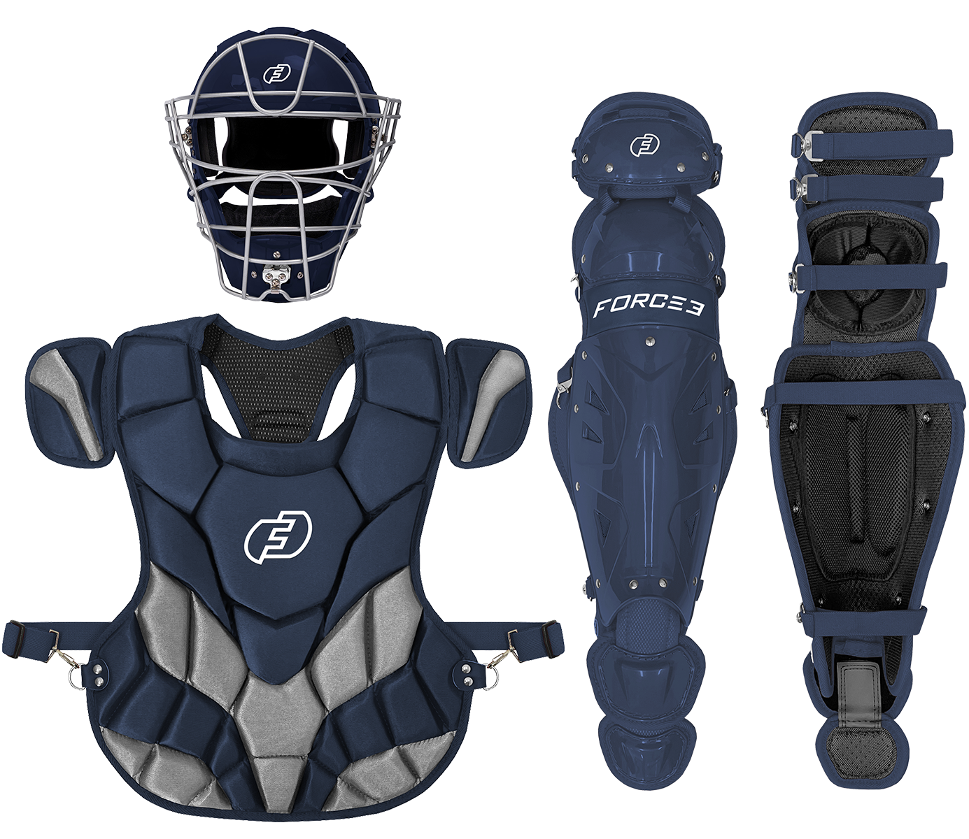 FORCE3 Defender Helmet Catcher's Set | Intermediate (ages 12-16) | Meets NOCSAE