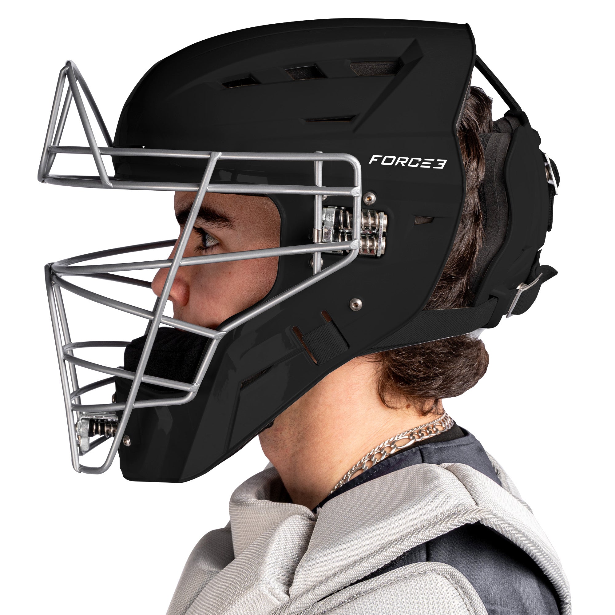FORCE3 Defender Catcher's Helmet | Meets NOCSAE