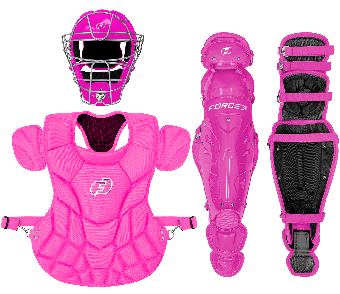 FORCE3 Defender Helmet Catcher's Set | Intermediate (ages 12-16) | Meets NOCSAE