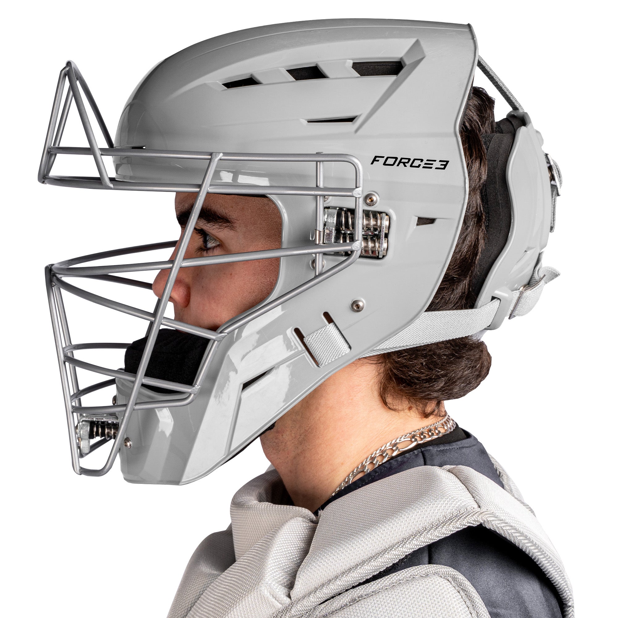 FORCE3 Defender Catcher's Helmet | Meets NOCSAE