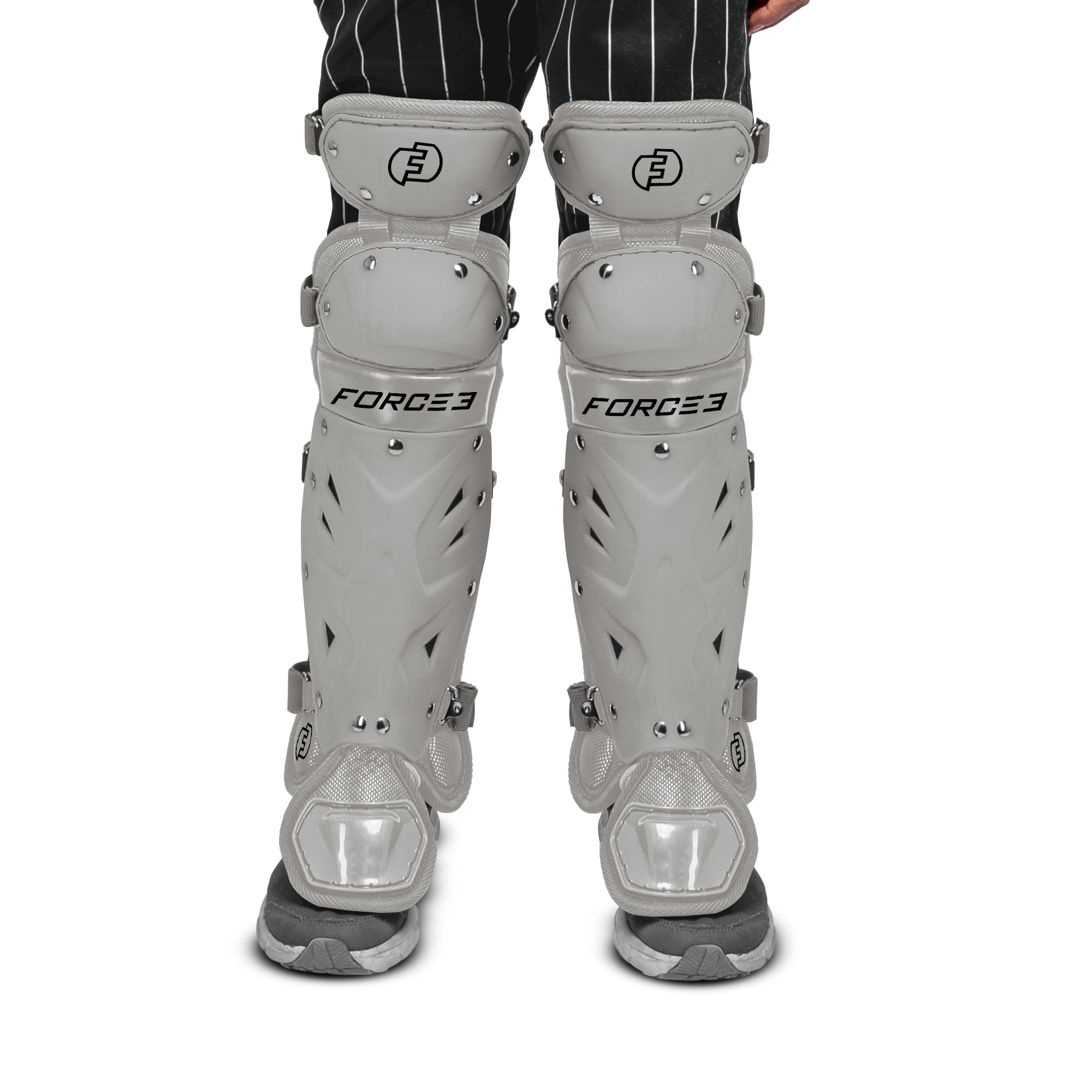 FORCE3 Defender Catcher Leg Guards - 12.5" Junior Ages 6-9