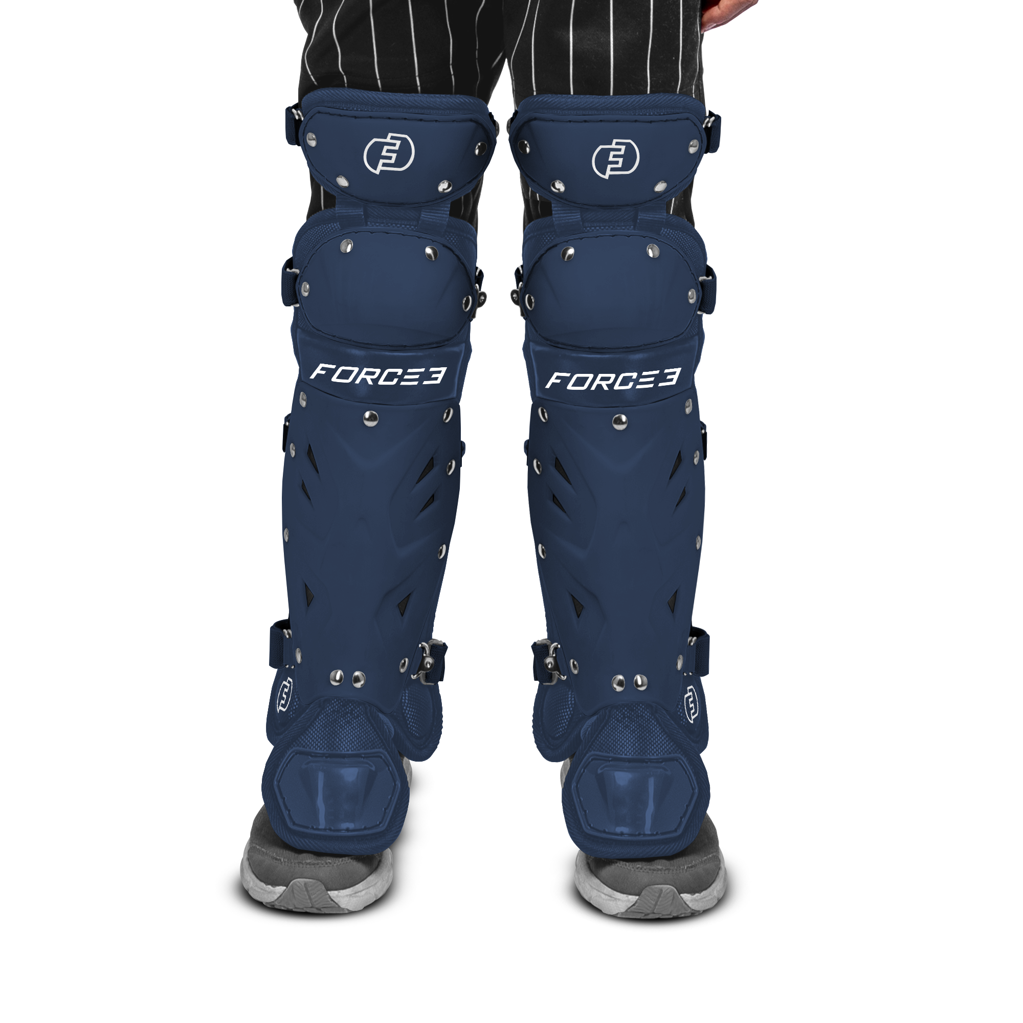FORCE3 Defender Catcher Leg Guards - 12.5" Junior Ages 6-9