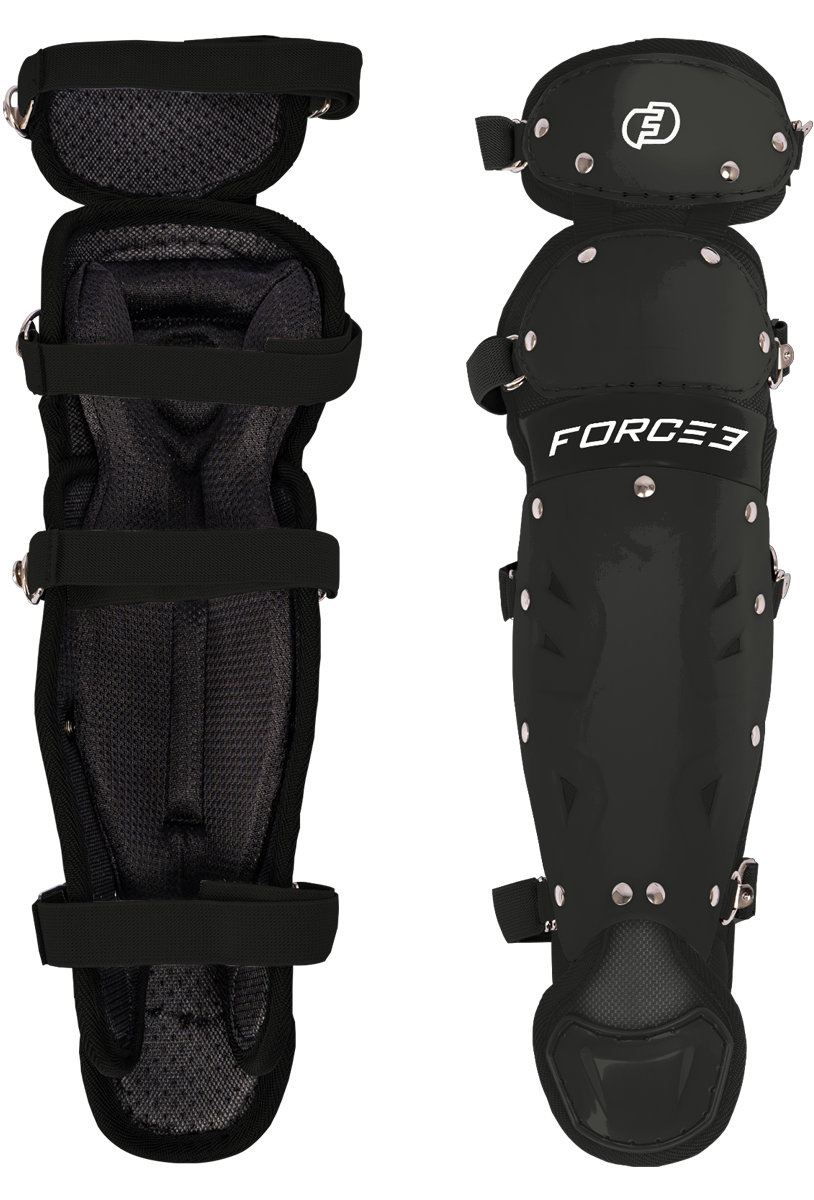 FORCE3 Defender Catcher Leg Guards -  12.5" Junior Ages 6-9