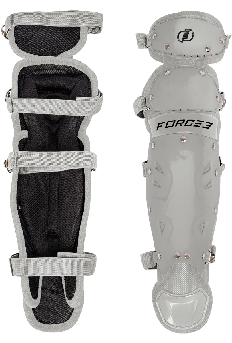 FORCE3 Defender Catcher Leg Guards - 12.5" Junior Ages 6-9