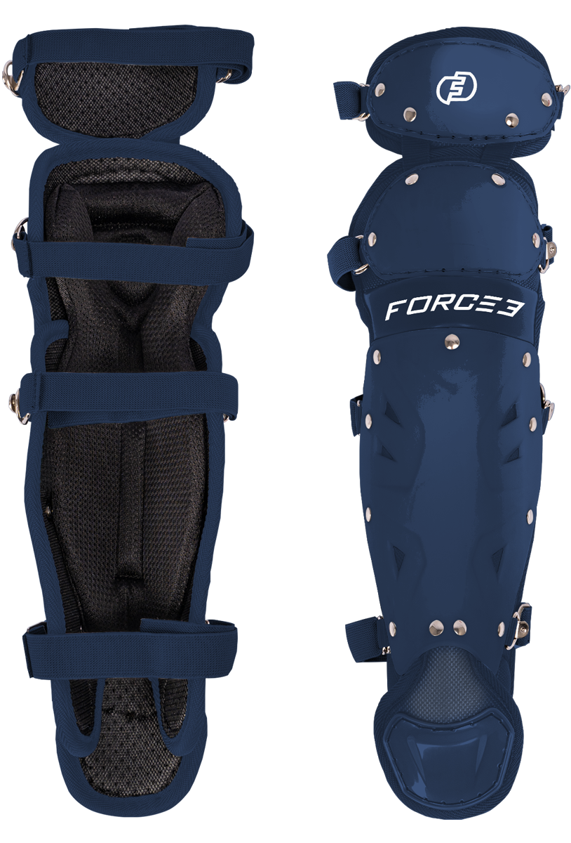 FORCE3 Defender Catcher Leg Guards - 12.5" Junior Ages 6-9
