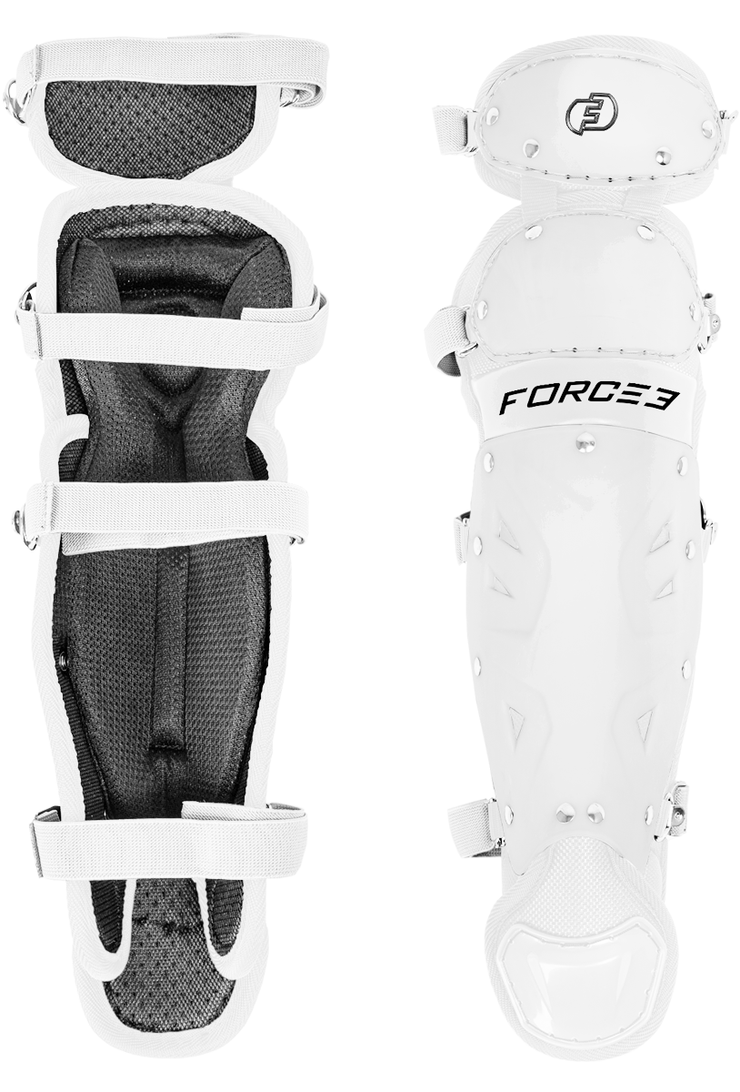 FORCE3 Defender Catcher Leg Guards -  12.5" Junior Ages 6-9