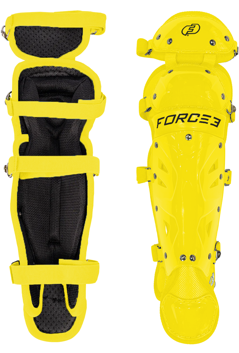FORCE3 Defender Catcher Leg Guards - 12.5" Junior Ages 6-9