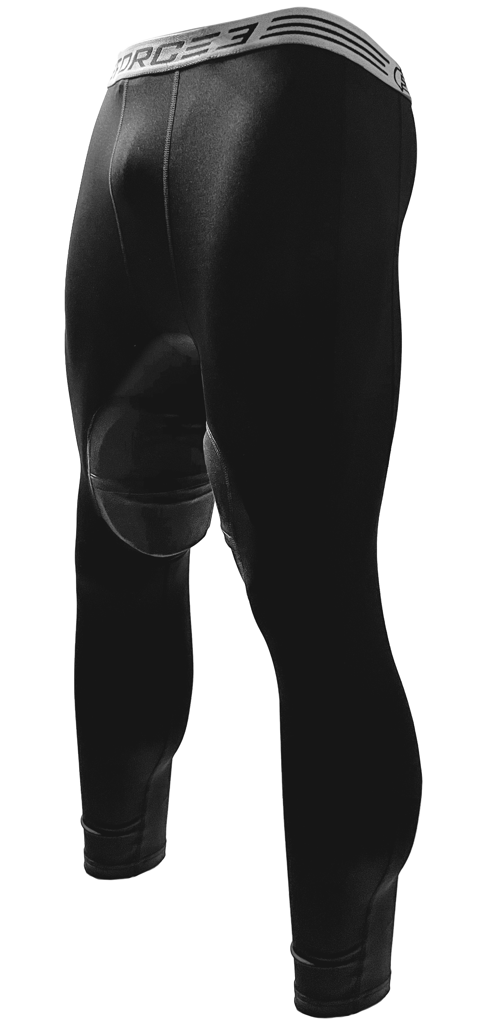 FORCE3 Men's Compression Tights with Hero Tech Impact Protection
