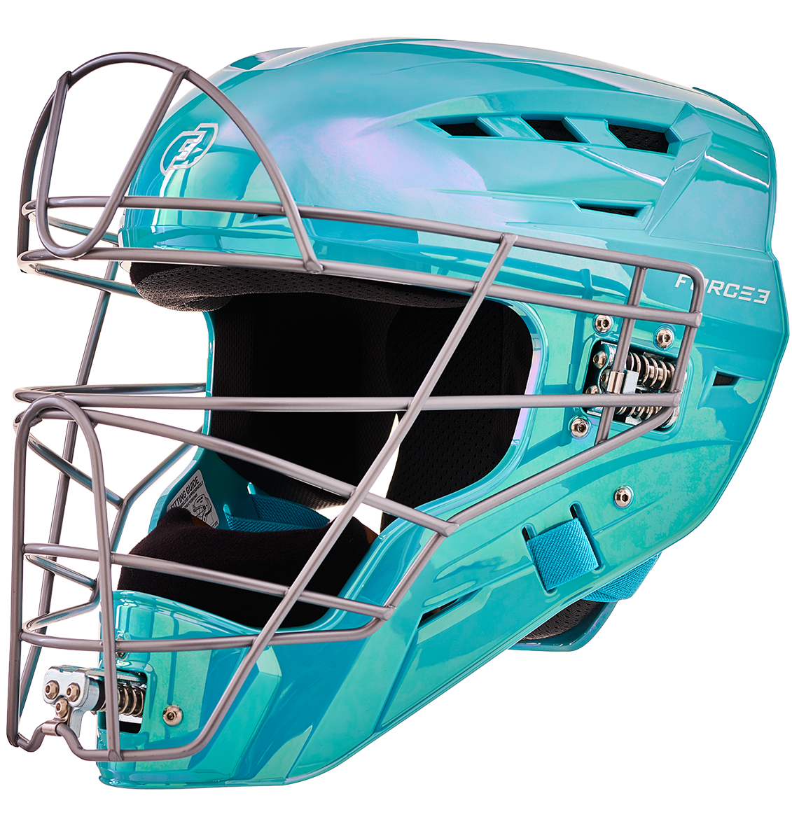 FORCE3 XS3® PRO Limited Edition Chrome Catchers Helmet | Meets NOCSAE