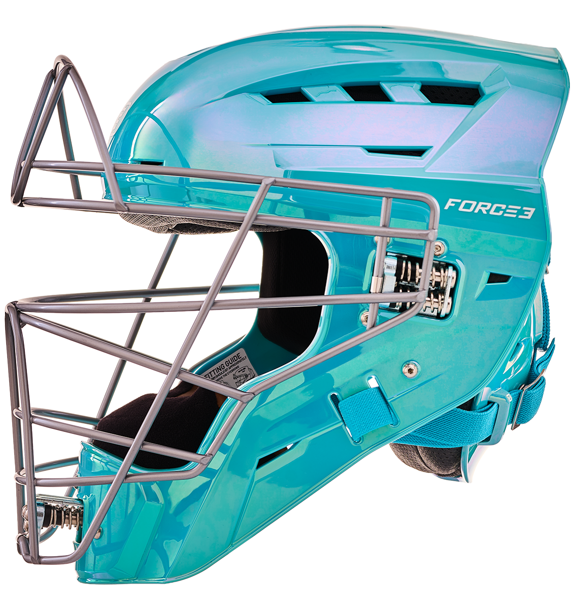 FORCE3 XS3® PRO Limited Edition Chrome Catchers Helmet | Meets NOCSAE