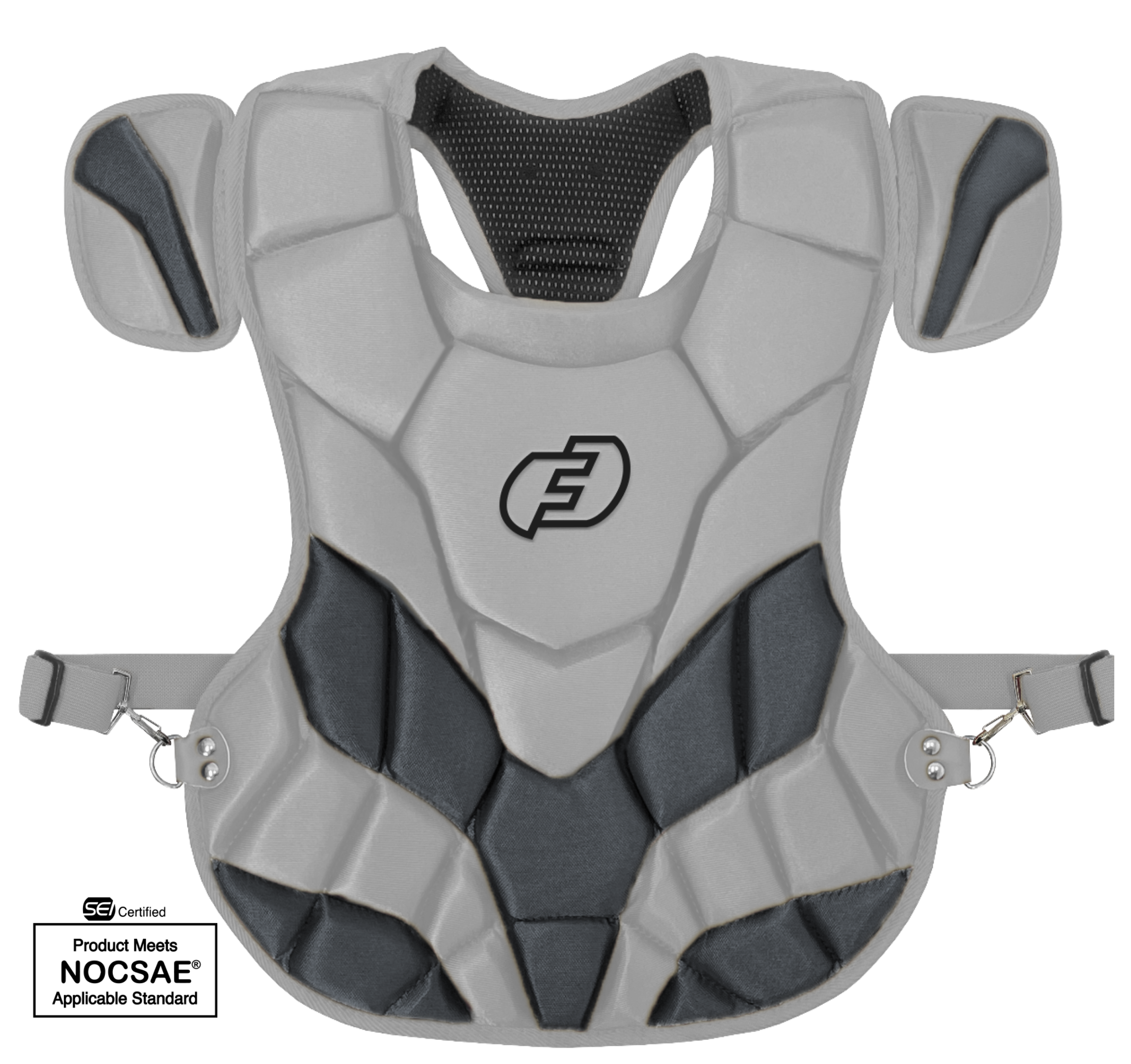 FORCE3 Defender Two-Tone Catcher Chest Protector | Meets NOCSAE