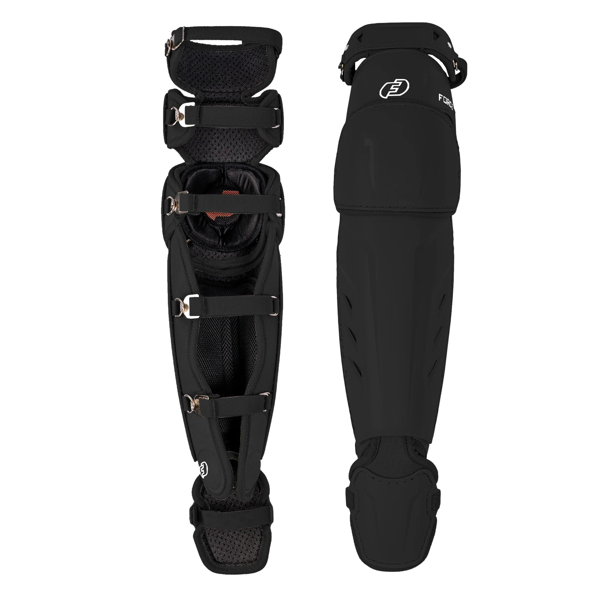 FORCE3 XS3® ELITE Leg Guards | Specifically Designed for use with the PitchCom® System - Adult