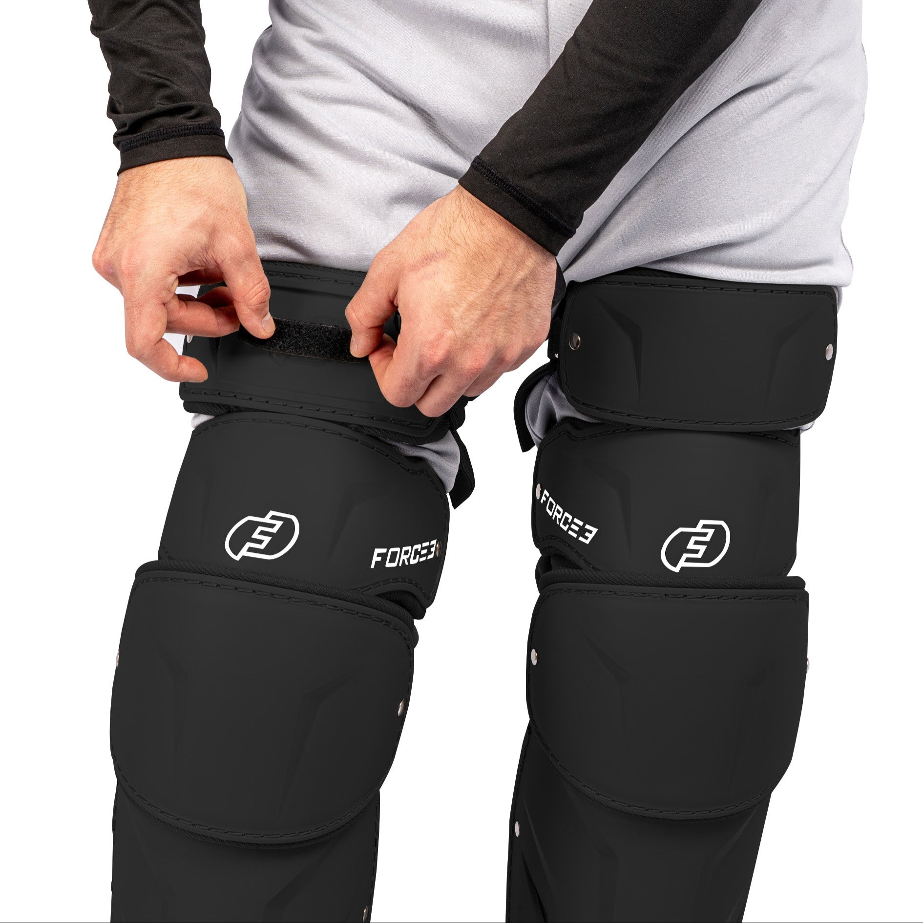 FORCE3 XS3® ELITE Leg Guards | Specifically Designed for use with the PitchCom® System - Adult