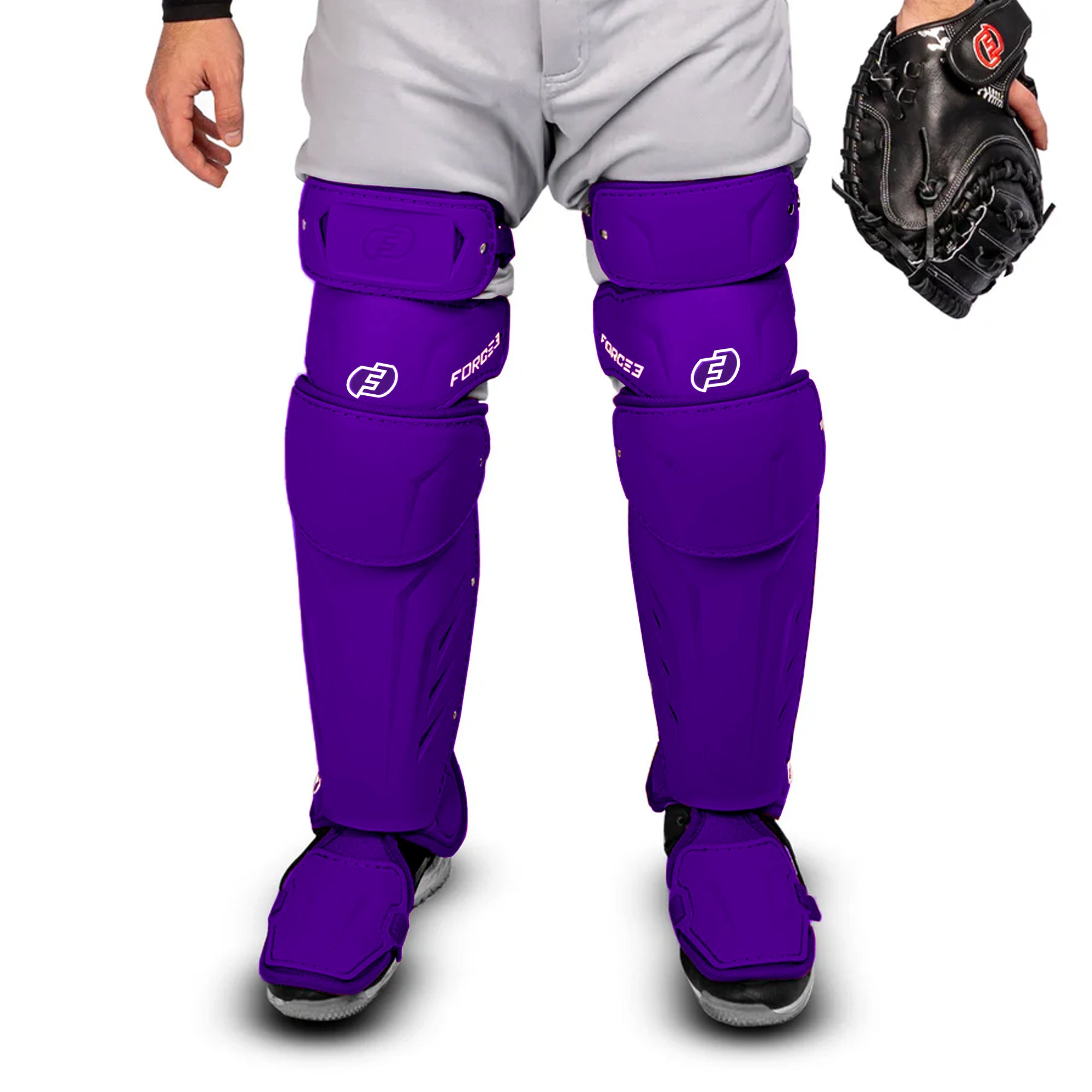 FORCE3 XS3® ELITE Leg Guards | Specifically Designed for use with the PitchCom® System - Adult