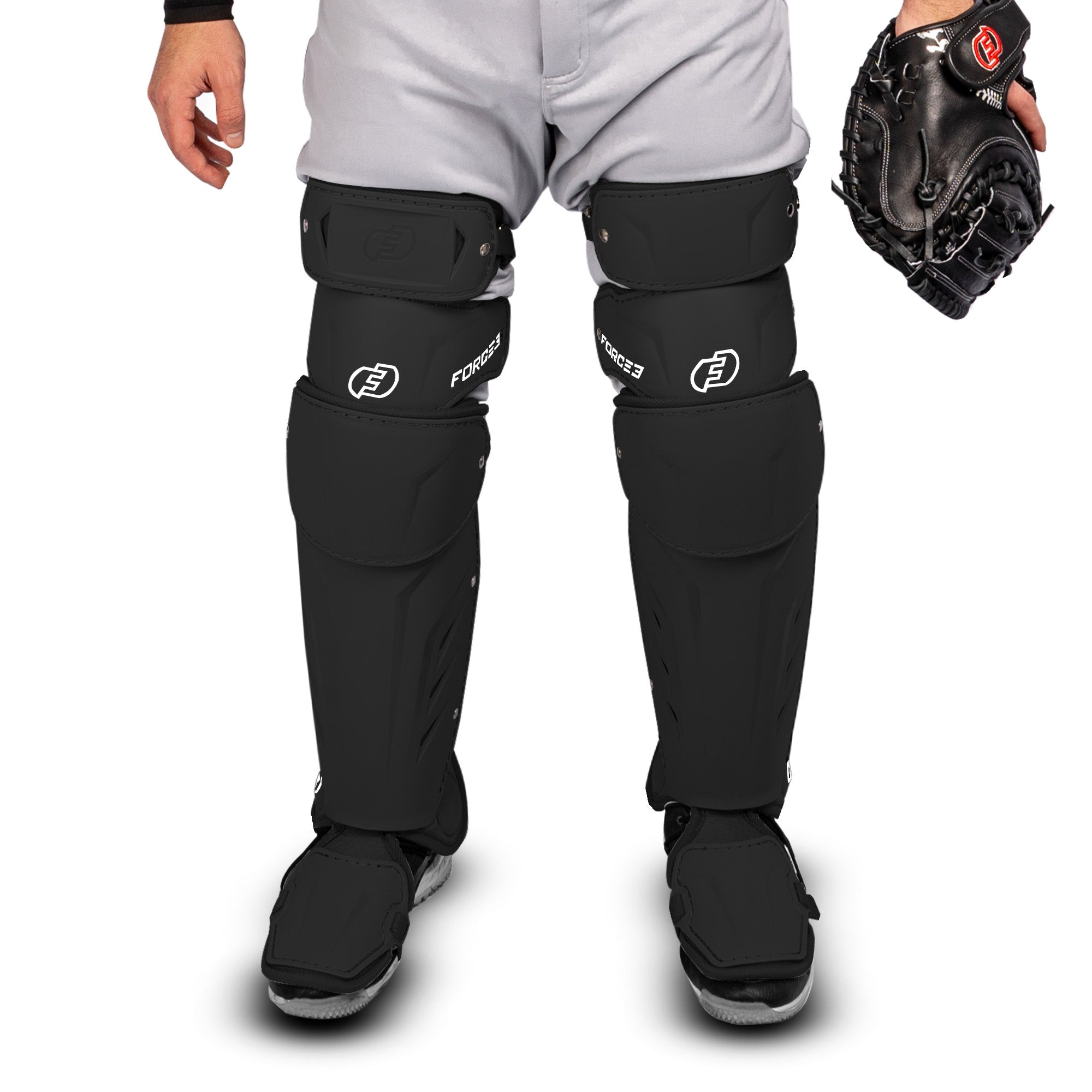 FORCE3 XS3® ELITE Leg Guards | Specifically Designed for use with the PitchCom® System - Adult