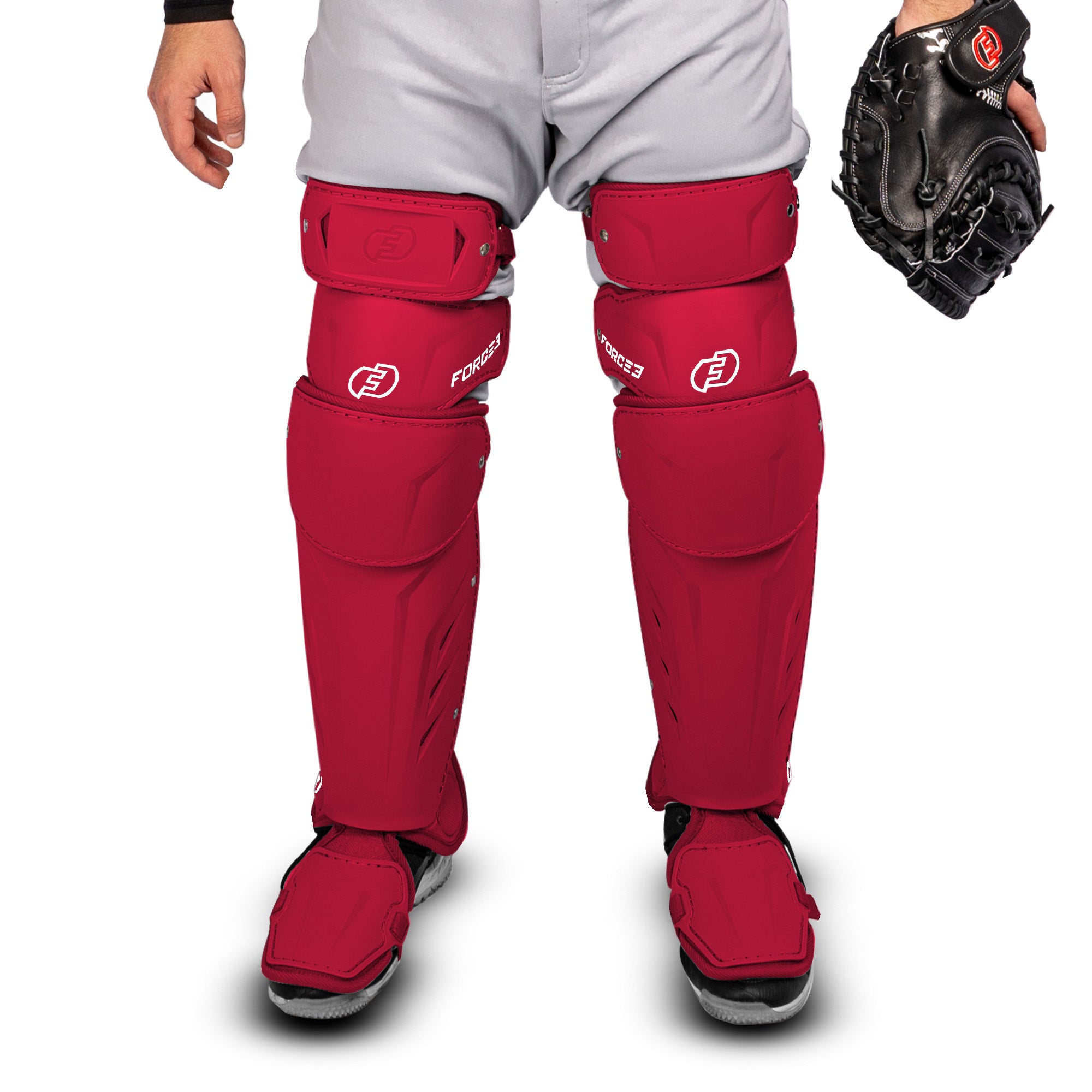 FORCE3 XS3® ELITE Leg Guards | Specifically Designed for use with the PitchCom® System - Adult
