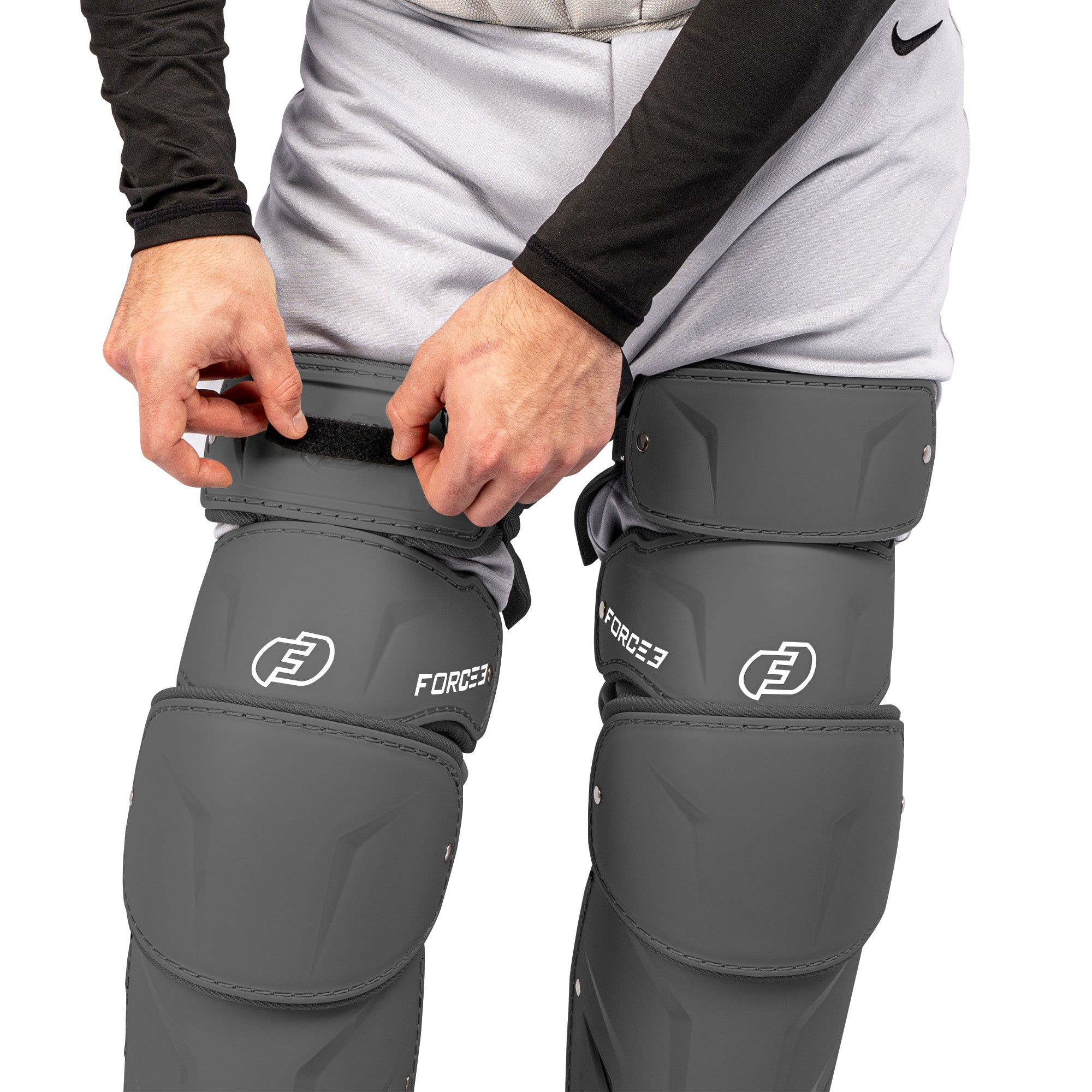 FORCE3 XS3® ELITE Leg Guards | Specifically Designed for use with the PitchCom® System - Adult