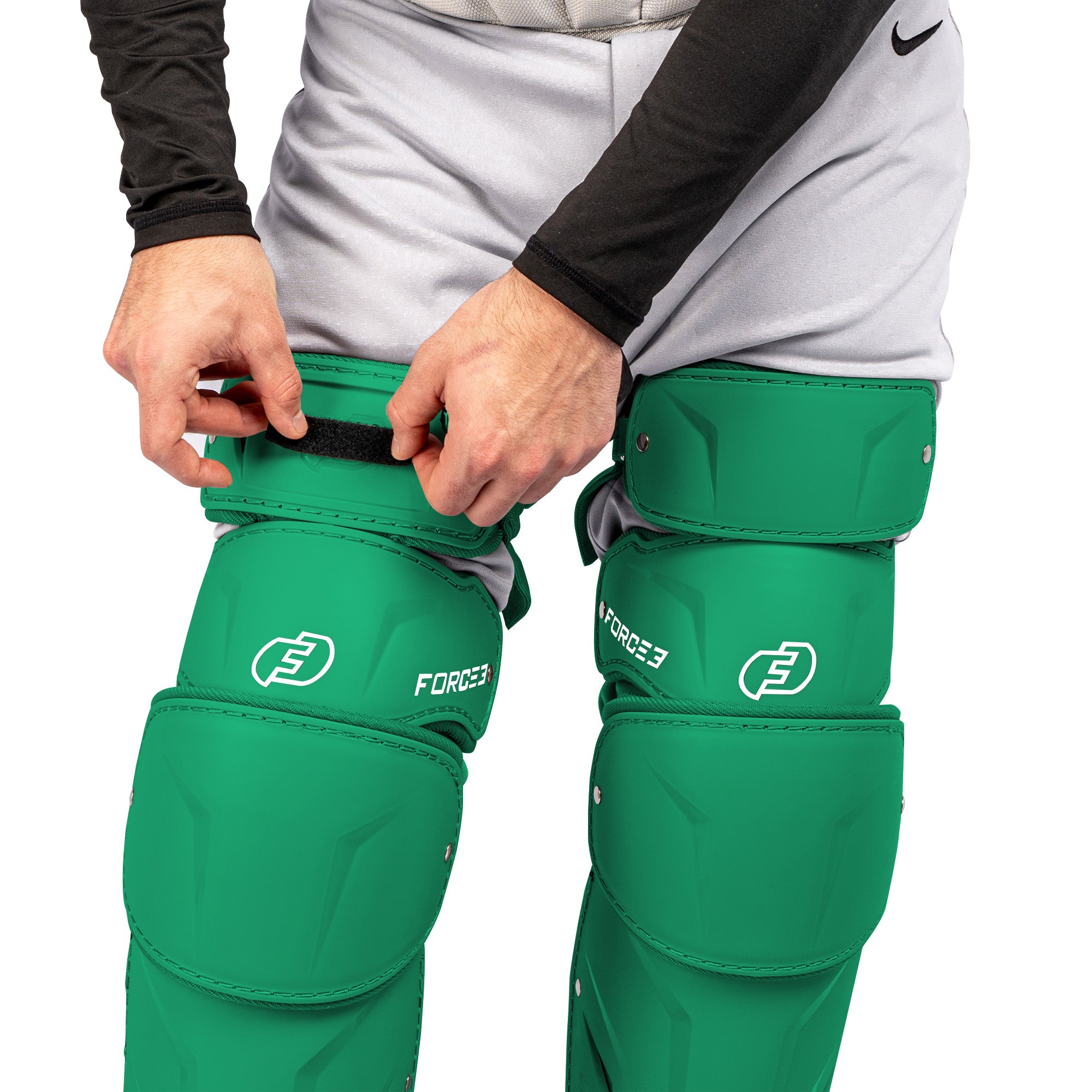 FORCE3 XS3® ELITE Leg Guards | Specifically Designed for use with the PitchCom® System - Adult