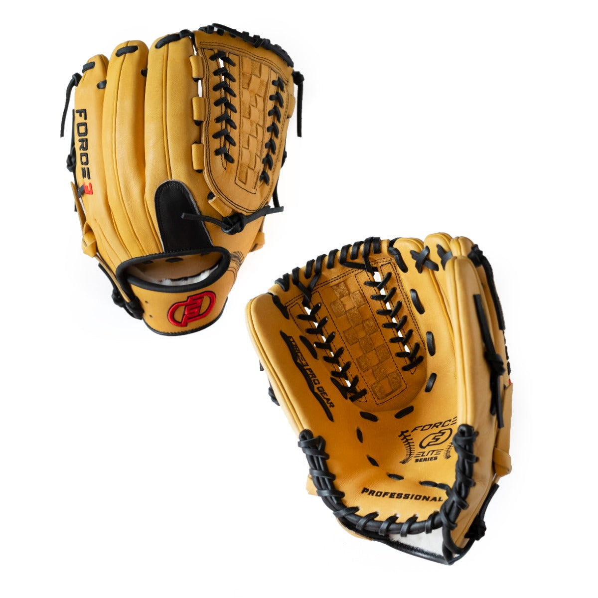 FORCE3 ELITE Series Pitcher's Glove - Tan