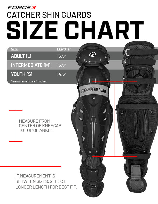 FORCE3 Defender Two-tone Catcher Leg Guards