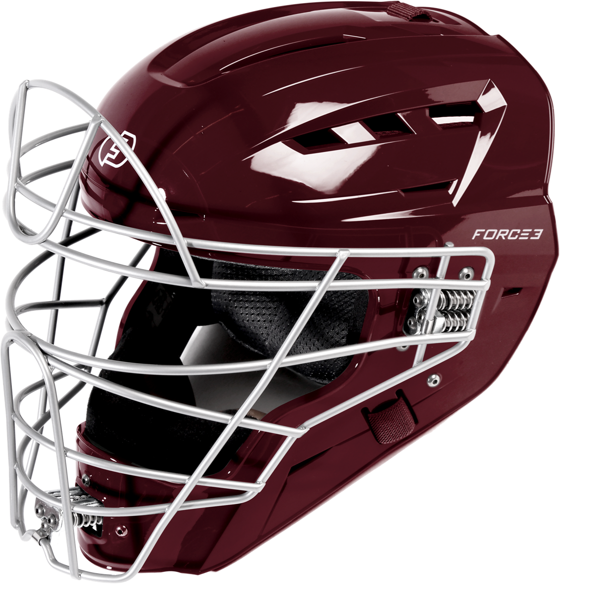 FORCE3 XS3® PRO Catchers Helmet | Gloss | Meets NOCSAE