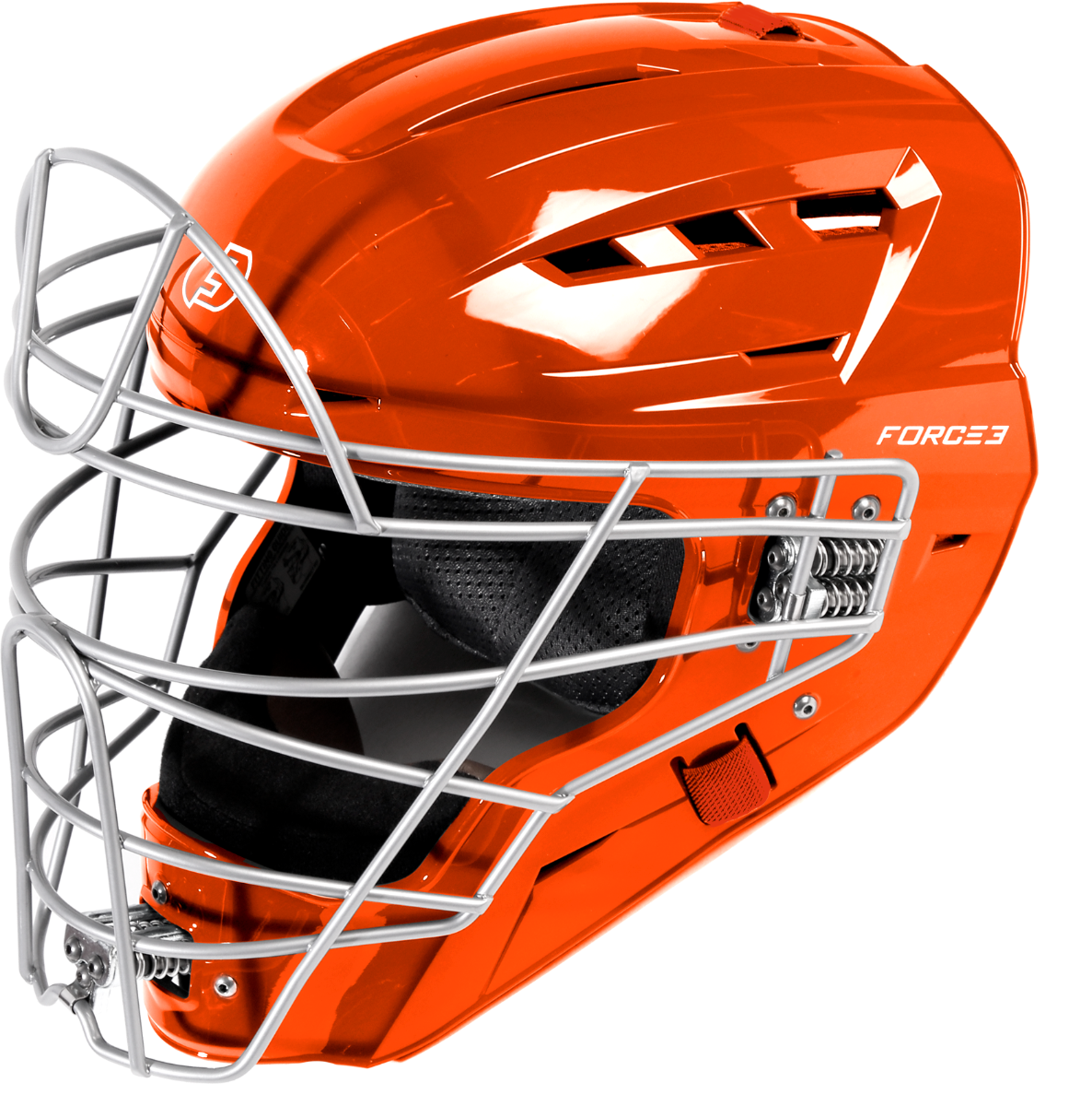 FORCE3 XS3® PRO Catchers Helmet | Gloss | Meets NOCSAE