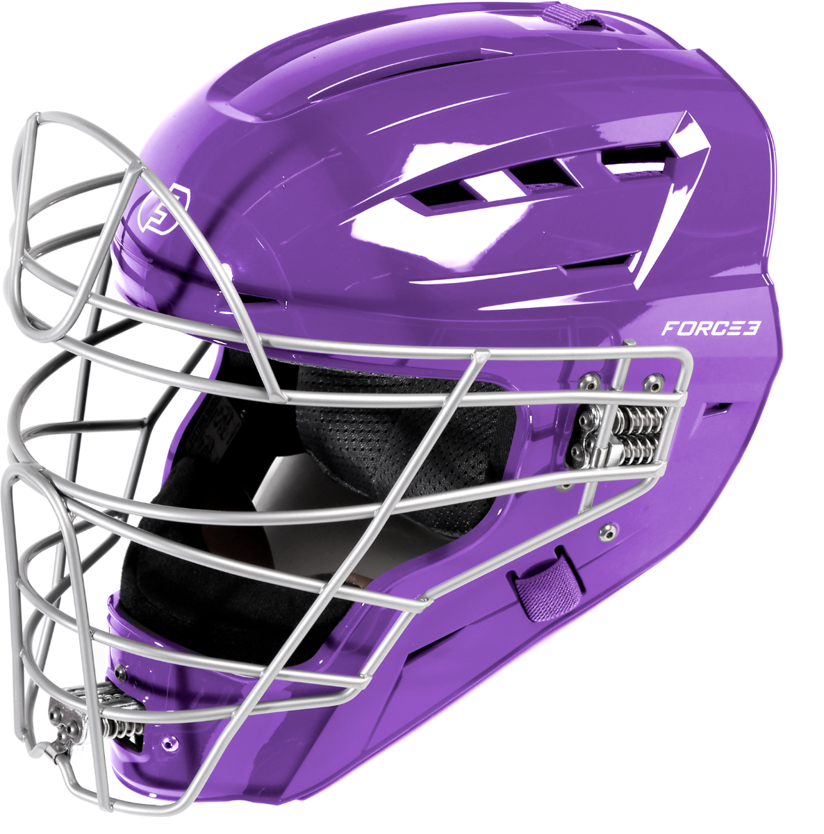 FORCE3 XS3® PRO Catchers Helmet | Gloss | Meets NOCSAE