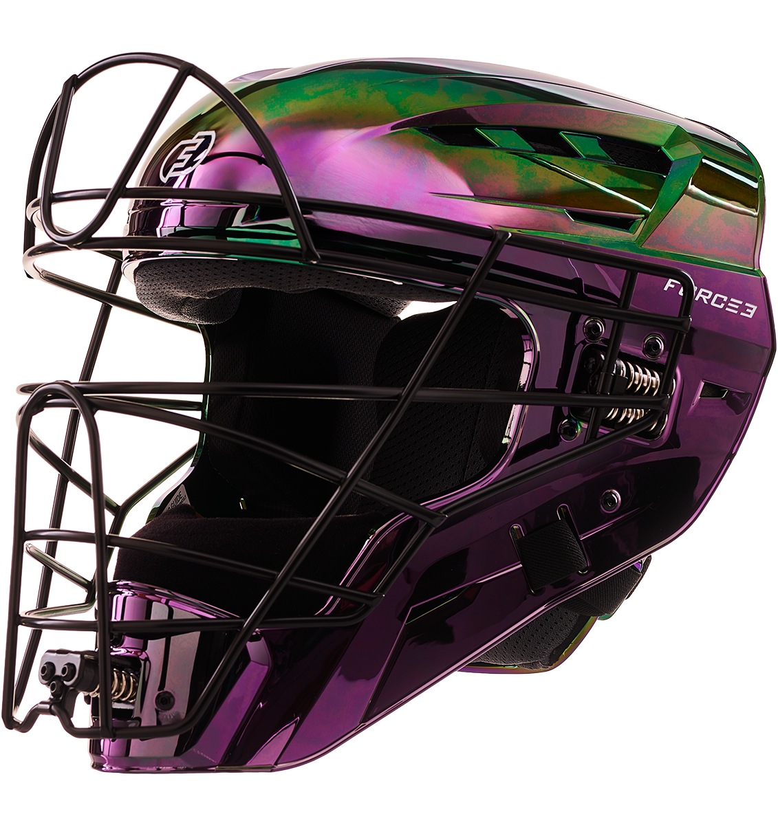FORCE3 XS3® PRO Limited Edition Chrome Catchers Helmet | Meets NOCSAE