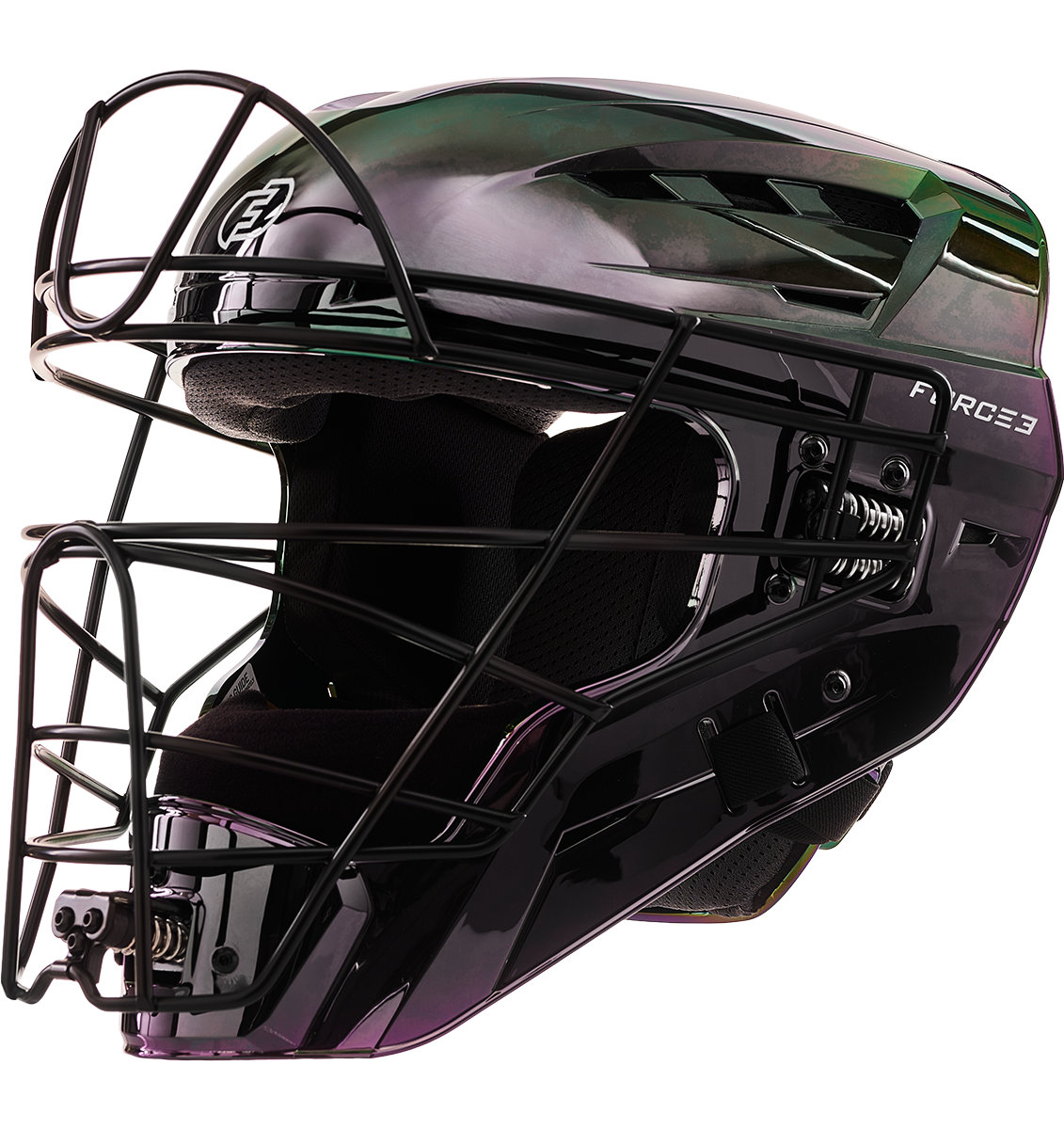 FORCE3 XS3® PRO Limited Edition Chrome Catchers Helmet | Meets NOCSAE