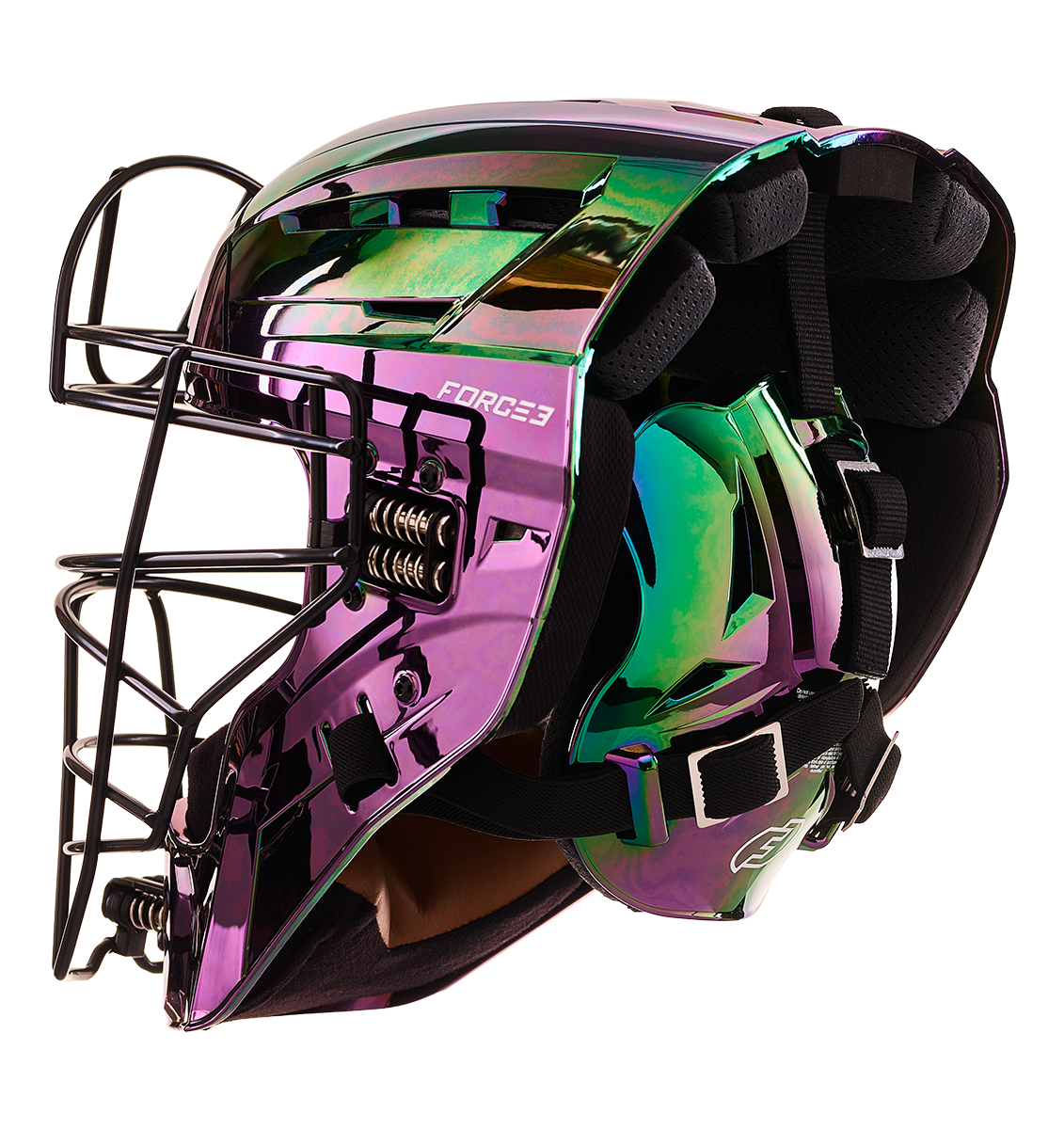 FORCE3 XS3® PRO Limited Edition Chrome Catchers Helmet | Meets NOCSAE