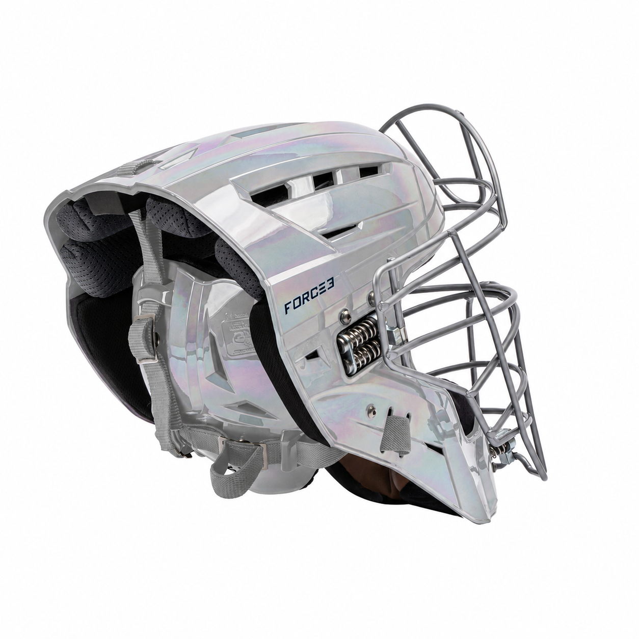FORCE3 XS3® PRO Limited Edition Chrome Catchers Helmet | Meets NOCSAE