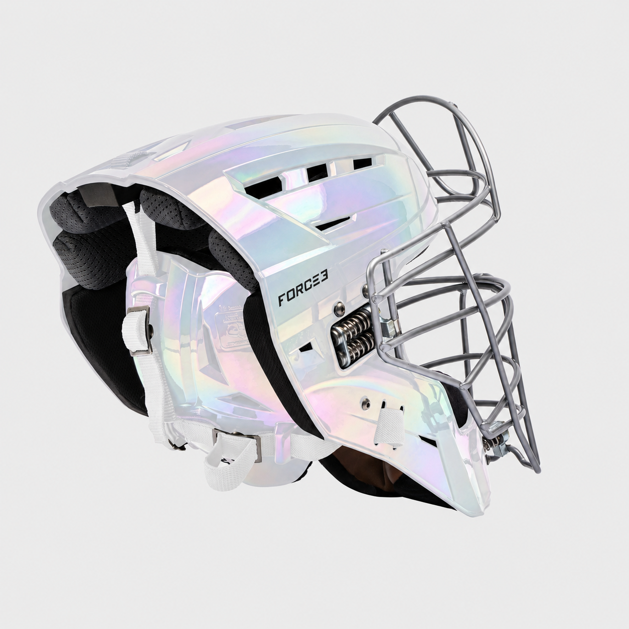 FORCE3 XS3® PRO Limited Edition Chrome Catchers Helmet | Meets NOCSAE