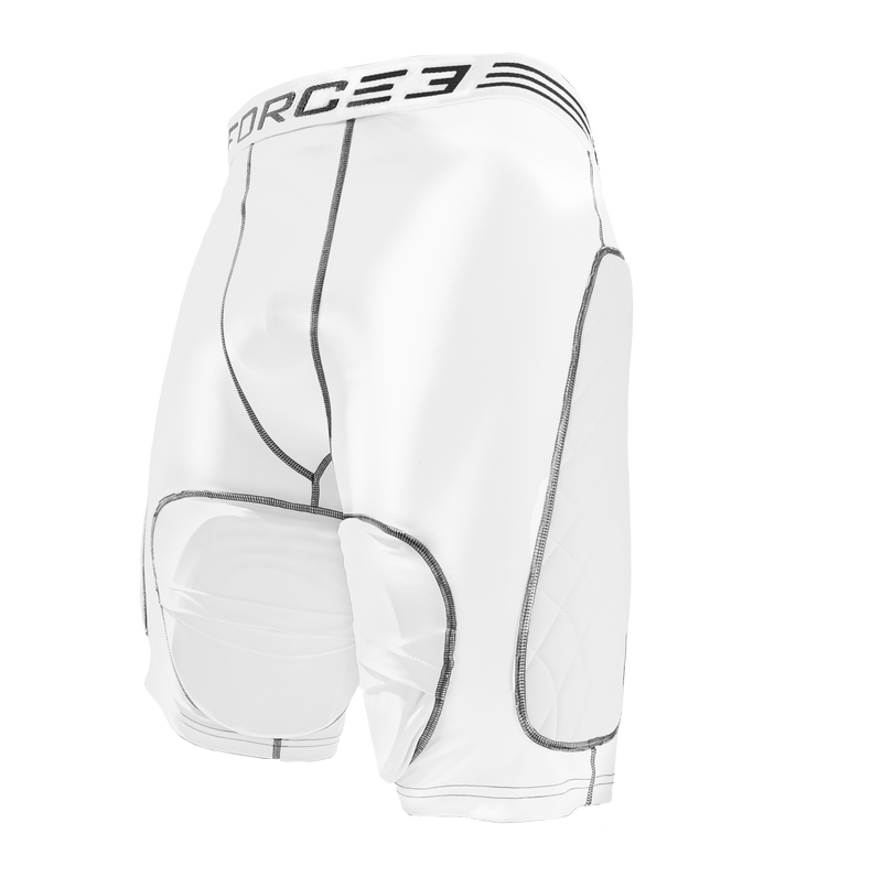 FORCE3 Men's Compression Sliding Shorts with Hero Tech Impact Protection