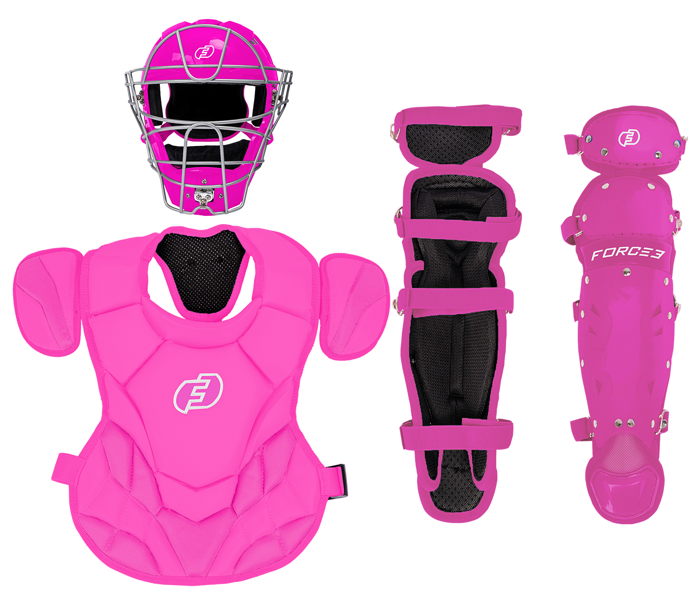 FORCE3 JUNIOR DEFENDER CATCHERS SET - AGES 6-9 | MEETS NOCSAE