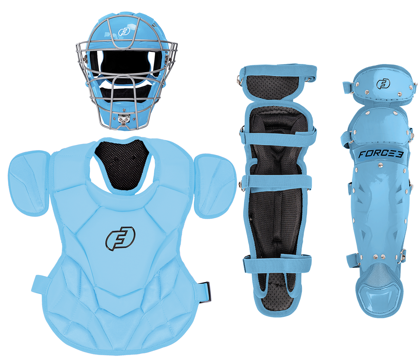 FORCE3 JUNIOR DEFENDER CATCHERS SET - AGES 6-9 | MEETS NOCSAE