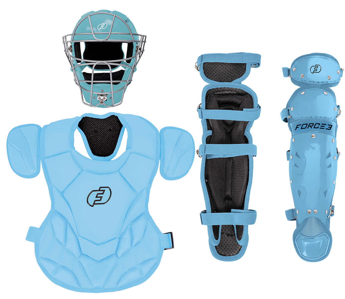 FORCE3 JUNIOR DEFENDER CATCHERS SET - AGES 6-9 | MEETS NOCSAE