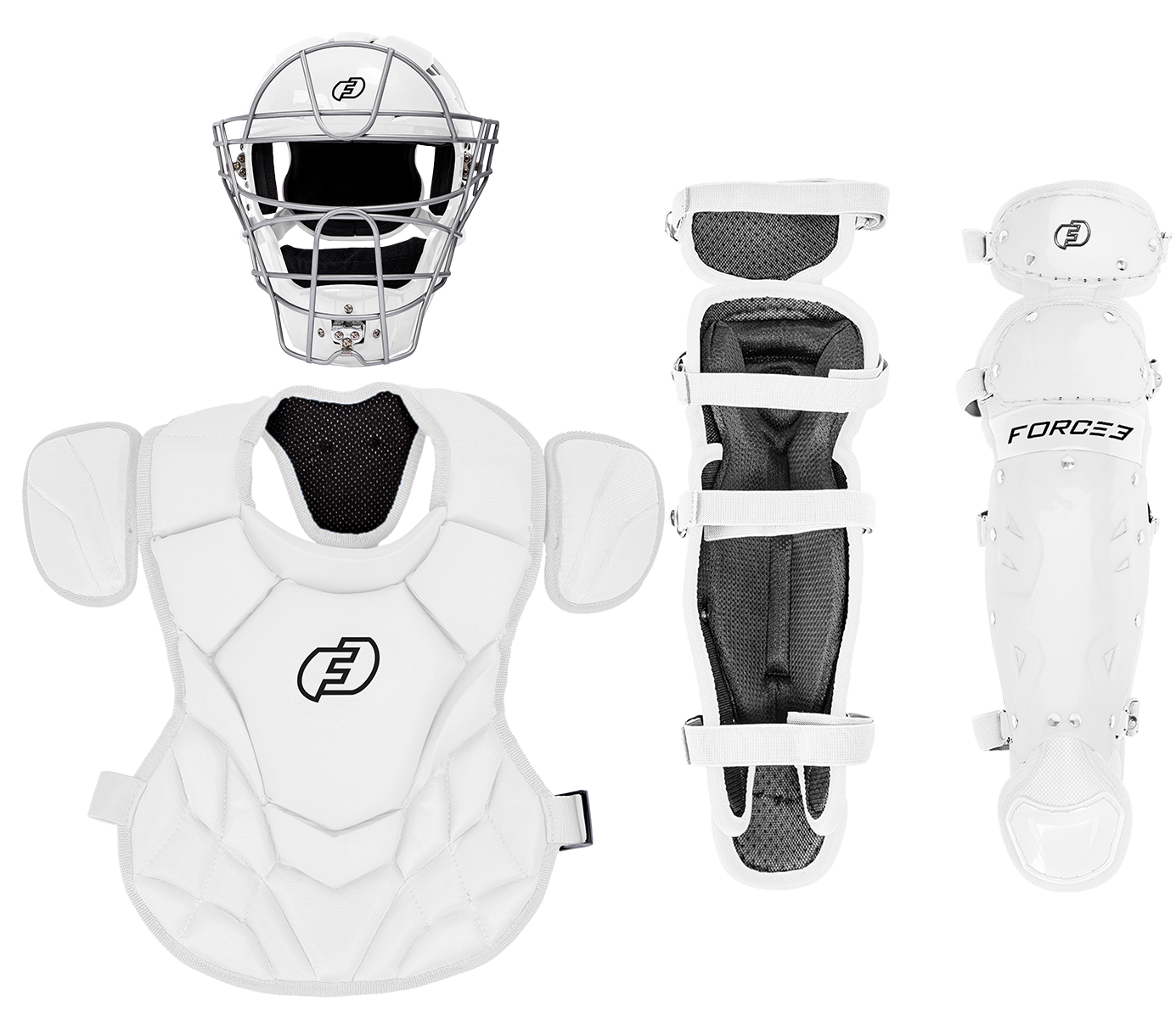 FORCE3 JUNIOR DEFENDER CATCHERS SET - AGES 6-9 | MEETS NOCSAE