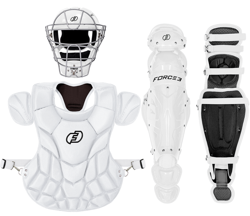 FORCE3 Defender Helmet Catcher's Set | Intermediate (ages 12-16) | Meets NOCSAE
