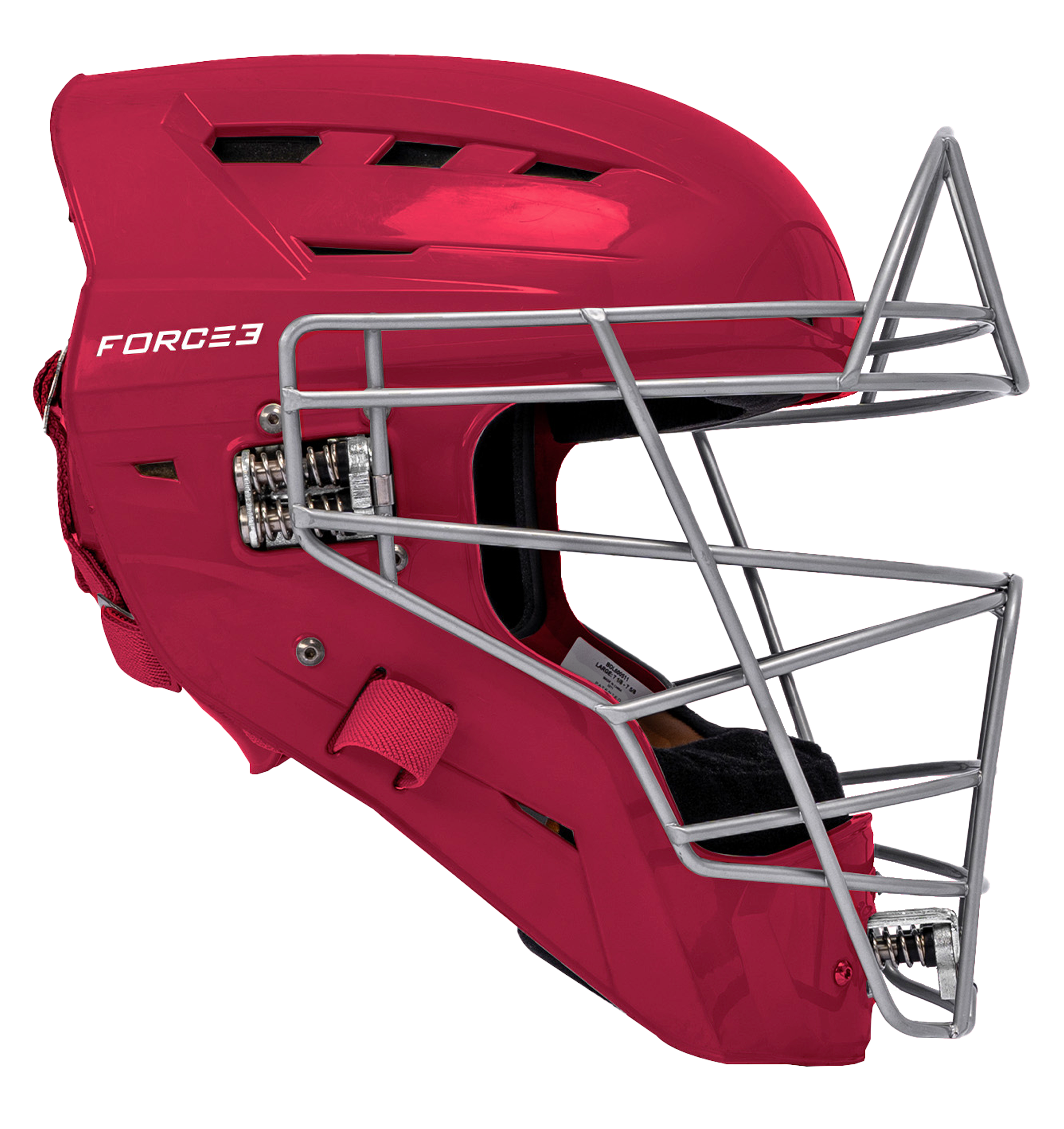 can.a football.helmet visor.fit a catchers.helmet FORCE3 Defender Catcher's Helmet