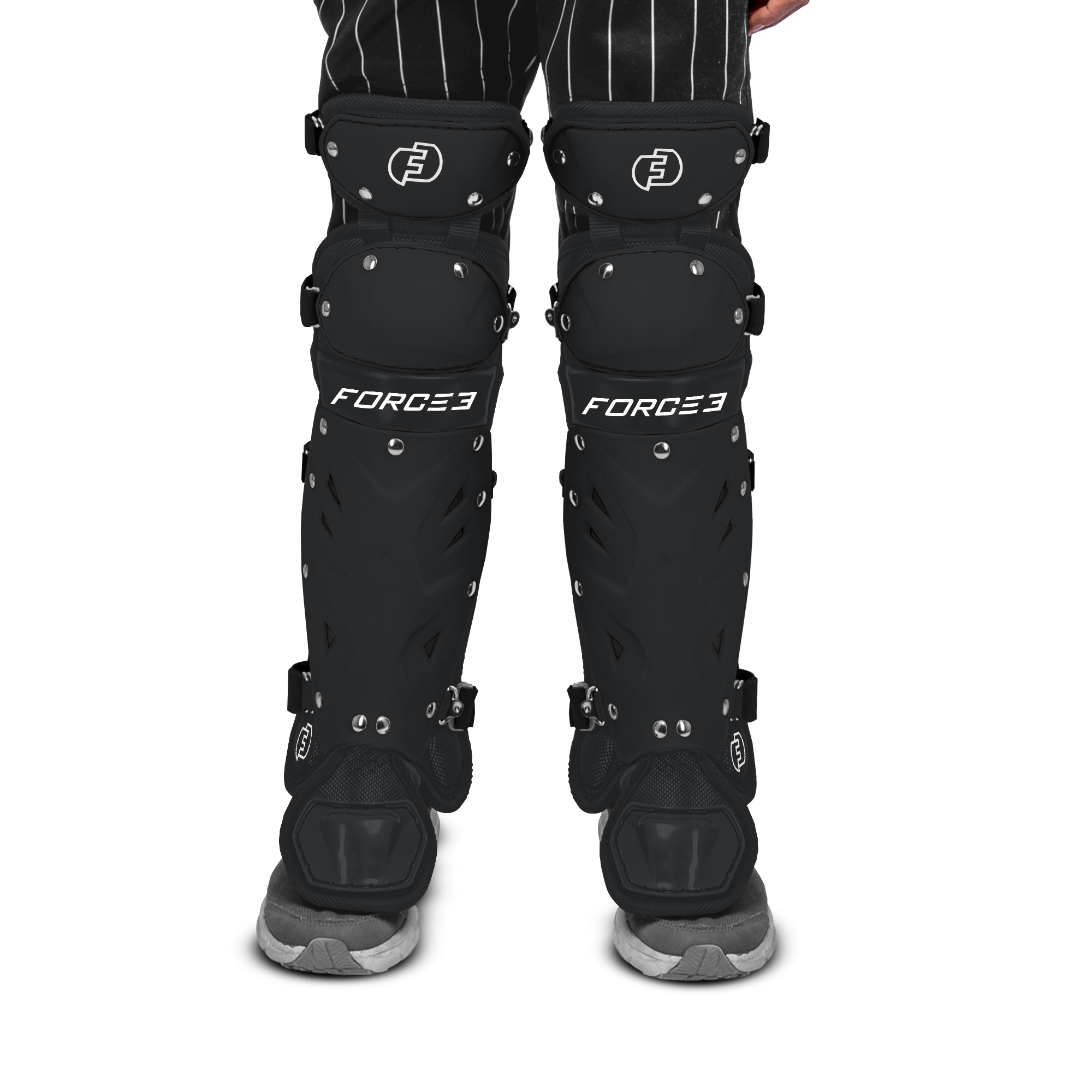 FORCE3 Defender Catcher Leg Guards -  12.5" Junior Ages 6-9