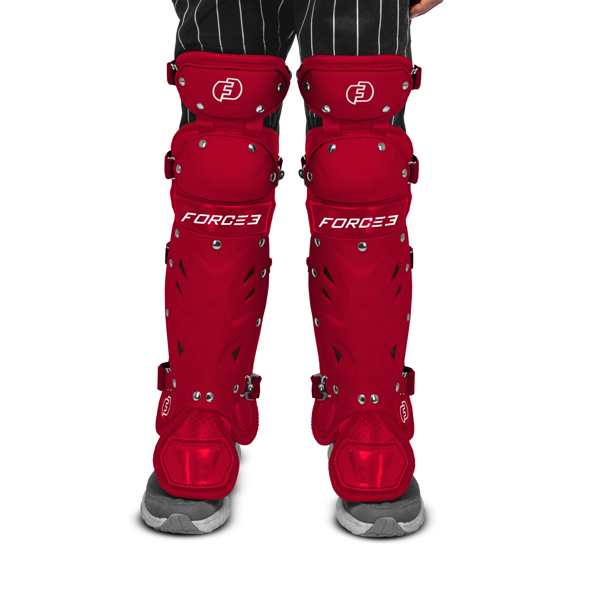 FORCE3 Defender Catcher Leg Guards -  12.5" Junior Ages 6-9