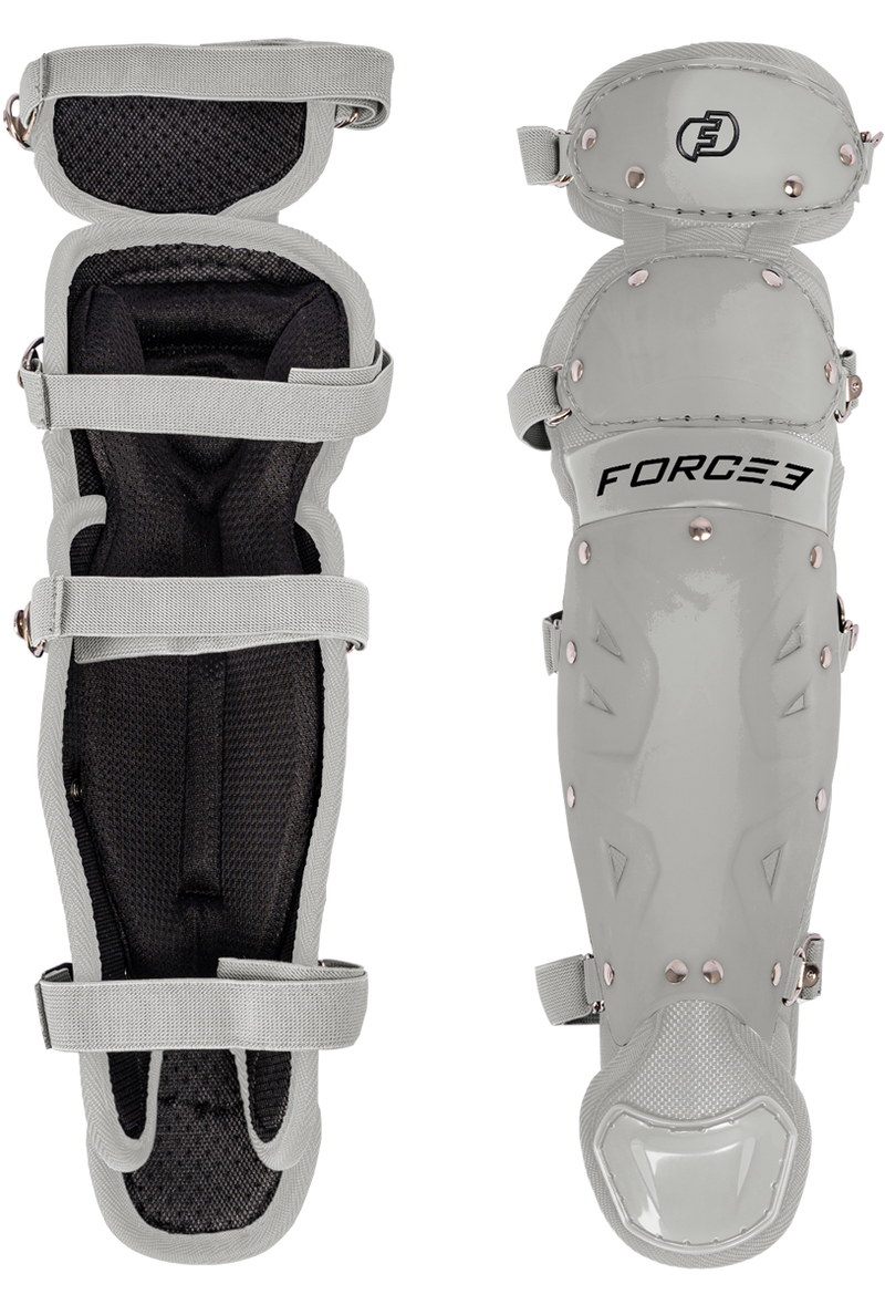 FORCE3 Defender Catcher Leg Guards -  12.5" Junior Ages 6-9
