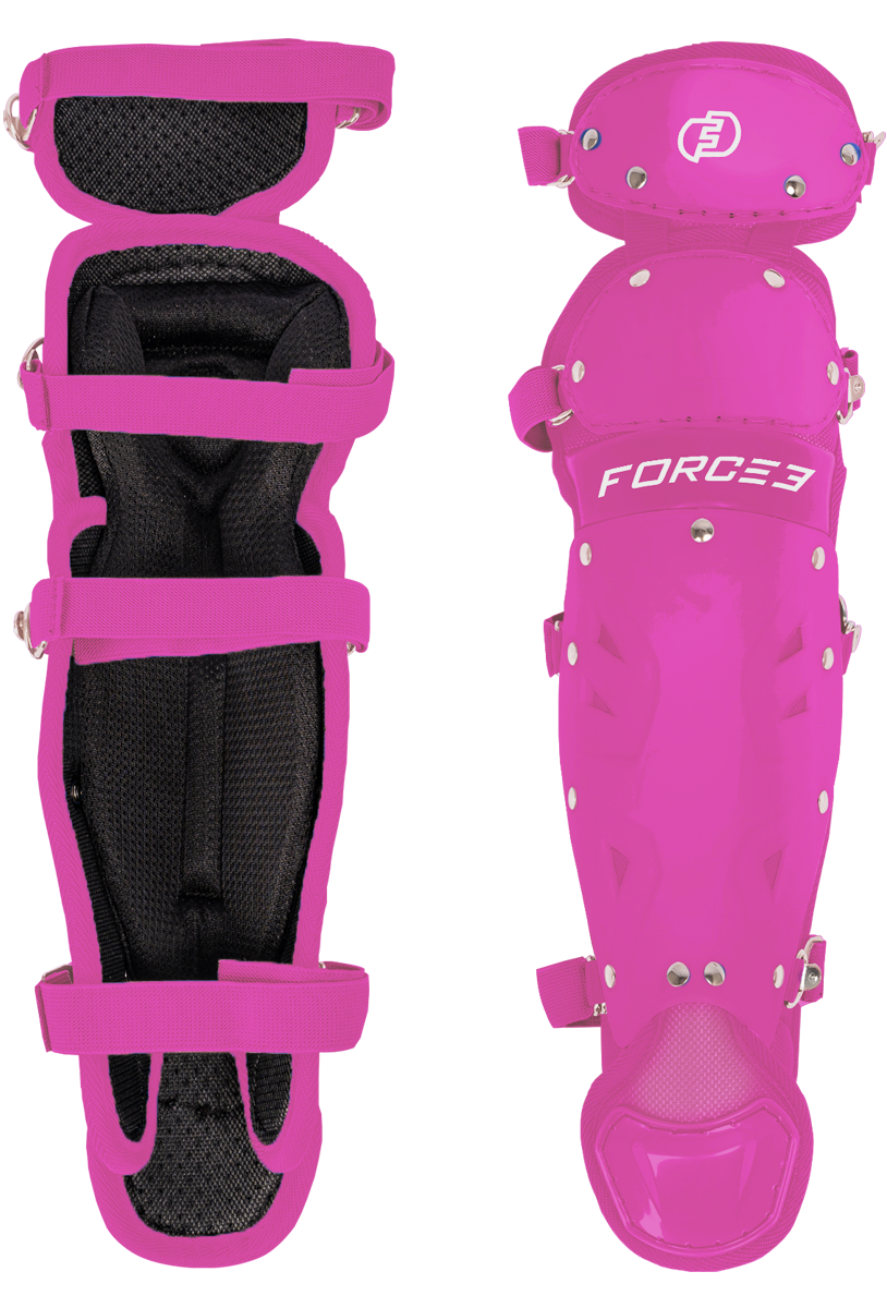 FORCE3 Defender Catcher Leg Guards -  12.5" Junior Ages 6-9