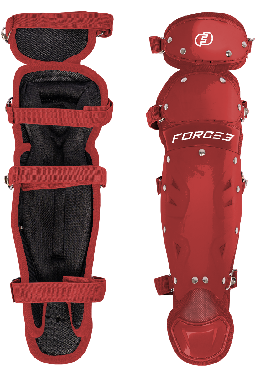FORCE3 Defender Catcher Leg Guards -  12.5" Junior Ages 6-9
