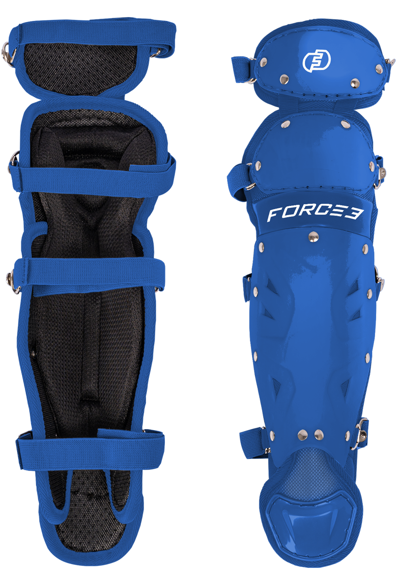FORCE3 Defender Catcher Leg Guards -  12.5" Junior Ages 6-9