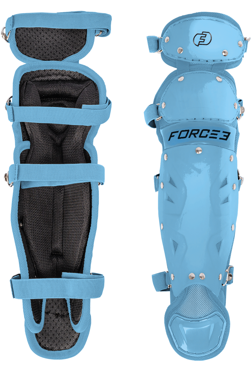 FORCE3 Defender Catcher Leg Guards -  12.5" Junior Ages 6-9